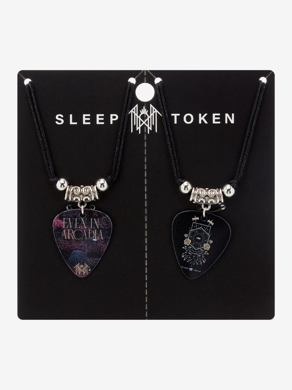 Sleep Token Even In Arcadia Guitar Pick Best Friend Necklace Set Hot Topic